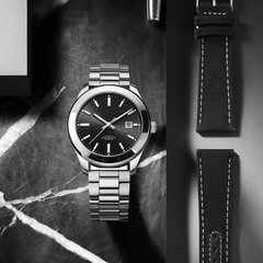 Source Factory(MOQ: 50 PCS)—High Luxury Best Japanese Movement Automatic Gents Watch High-End OEM Mens Watches Stainless Steel Leather Band Material for Men