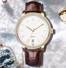 Source Factory — Montre-bracelet mécanique élégante pour femme