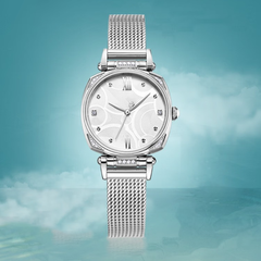 Source Factory(MOQ: 50 PCS)— Luminous Waterproof Automatic Mechanical Watch Elegent Accented Self Winding Watches for Women Lady