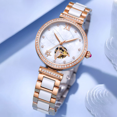 Source Factory — Montre-bracelet mécanique élégante pour femme