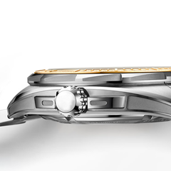 Source Factory(MOQ: 50 PCS)—Mechanical Mens Watches Fashion Automatic Male Clock Blue Stainless Steel Waterproof Business Skeleton Watch