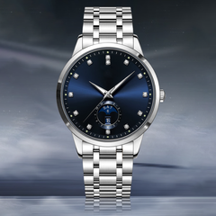 Source Factory(MOQ: 50 PCS)—Hot Selling New Design Mechanical Watch Luxurious Automatic Chronograph with Diamond Stainless Steel Strap Hollowed Trend Watch