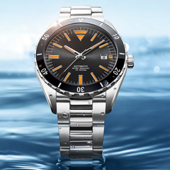 Source Factory(MOQ: 50 PCS)— Luxury Men's Automatic Mechanical Watches Diamond-Set Bezel Male Timepiece with Precision Movement