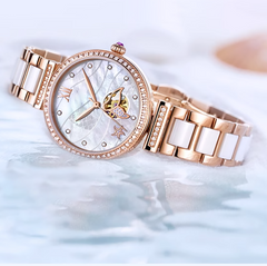 Source Factory — Montre-bracelet mécanique élégante pour femme
