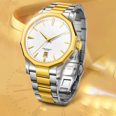 Source Factory(MOQ: 50 PCS)—Mens Watches, Mechanical Automatic Stainless Steel Waterproof Watch for Men, Luxury Big Face Multi Functional Tourbillon Calendar Wristwatch