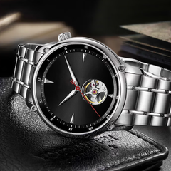 Source Factory（MOQ: 50 PCS）—  Watch for Men Luxury Self-Winding Mechanical Waterproof Men's Watch Classic Business & Wedding Gift