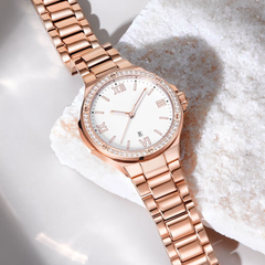 Source Factory（MOQ: 50 PCS）—  Women's Watches Automatic Self-Wind Stainless Steel with Waterproof Luminous Date Dial Crystal Watches