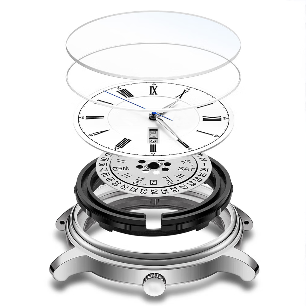 Source Factory（MOQ: 50 PCS）—Elegant Vintage Artistry | Luxury Mechanical Quartz with Automatic Grace