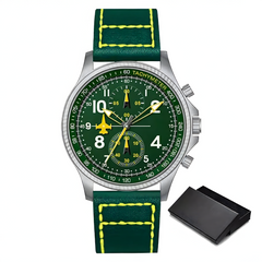 Source Factory（MOQ: 50 PCS）—Creative Design Airplane Chronograph Men's Watches Original Geneva Calender Man Quartz Wristwatches Top Sports Clock