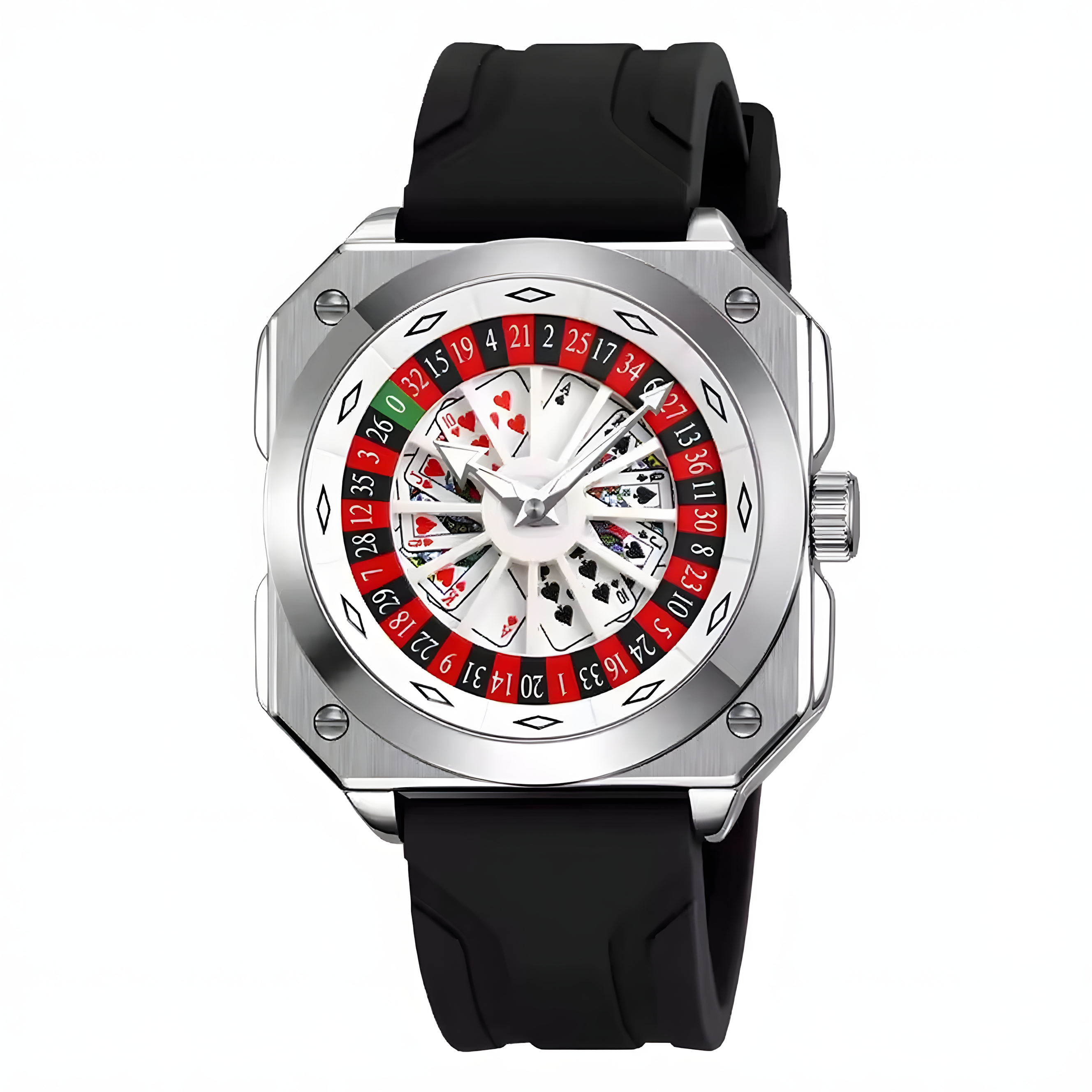 Source Factory（MOQ: 50 PCS）—OEM/ODM Fashion Cool Men Watch High Quality Quartz Movement Glass Dial Silicone Stainless Steel 3ATM Waterproof Direct Sales DIY