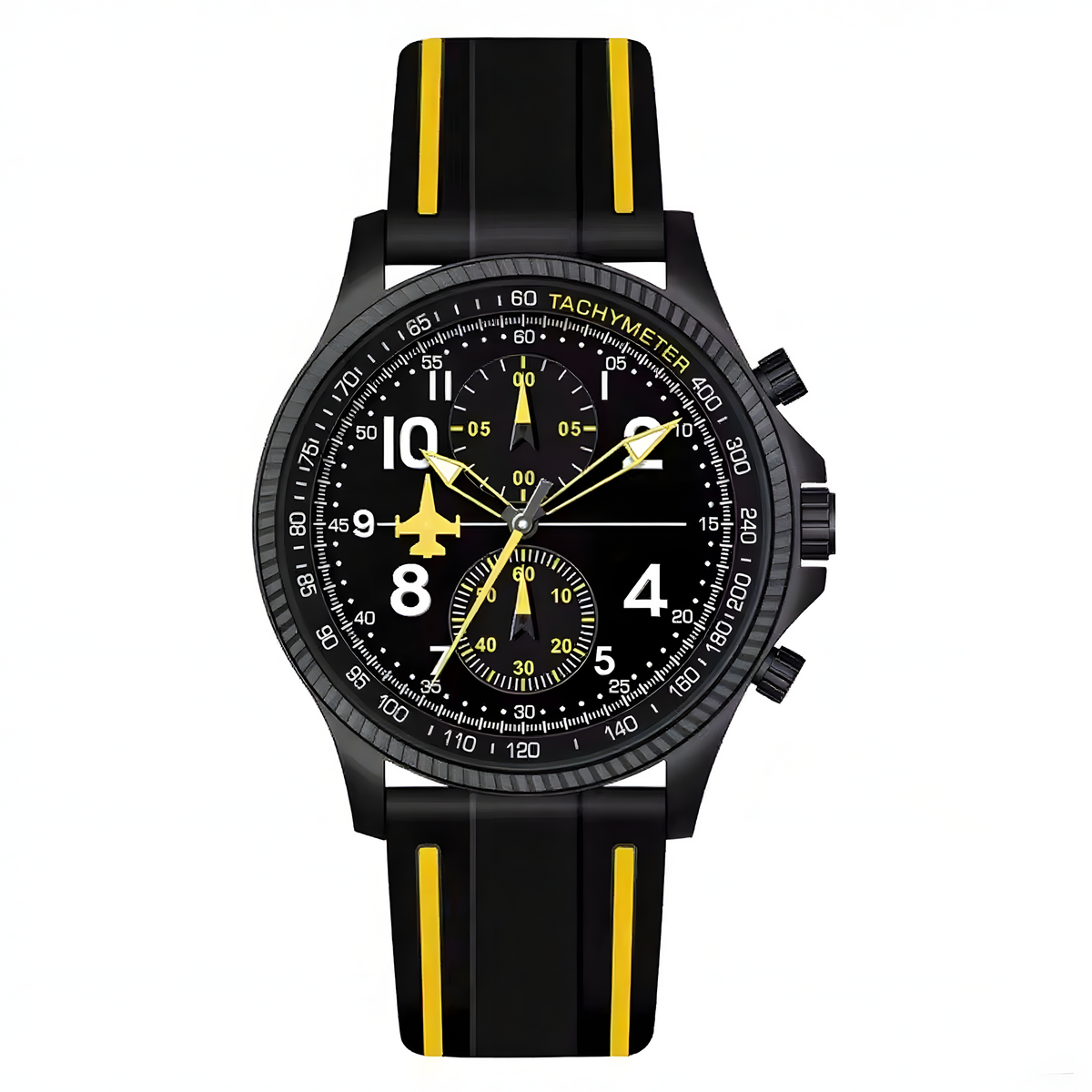 Source Factory（MOQ: 50 PCS）—Creative Design Airplane Chronograph Men's Watches Original Geneva Calender Man Quartz Wristwatches Top Sports Clock