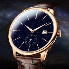 Source Factory（MOQ: 50 PCS）—Men's Mechanical Watch Skeleton Steampunk Stainless Steel Waterproof Watches and Dress Watch with Gold Diamonds and Roman Numerals Dial