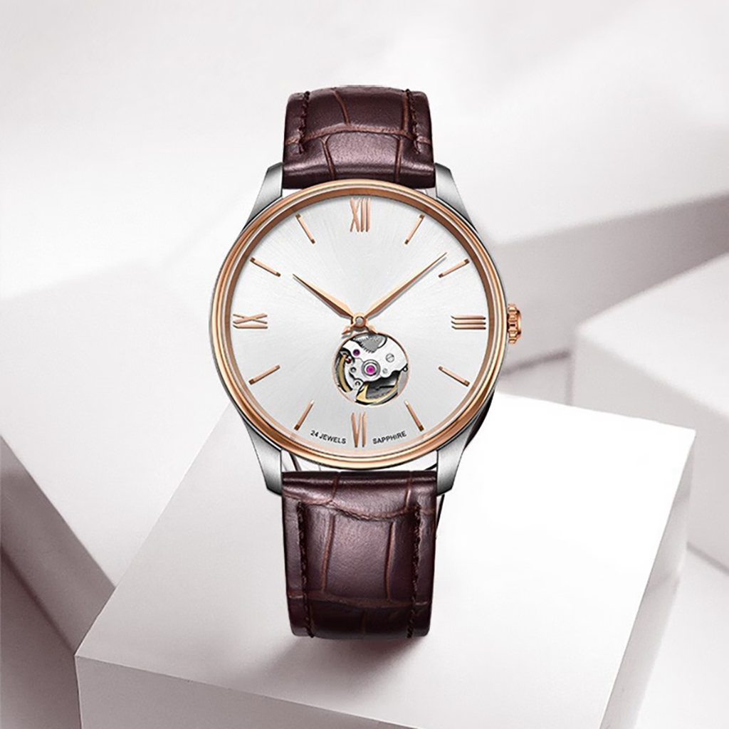 Source Factory（MOQ: 50 PCS）—Women Men's Watches Luxury Automatic Watch Men AR Glass Mechanical Wristwatch Men