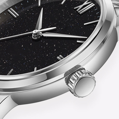 Source Factory（MOQ: 50 PCS）—  Men’s Automatic Skeleton Watch Mechanical Movement Silver Case Classic Executive Dress Watch