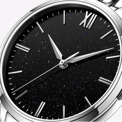 Source Factory（MOQ: 50 PCS）—  Men’s Automatic Skeleton Watch Mechanical Movement Silver Case Classic Executive Dress Watch