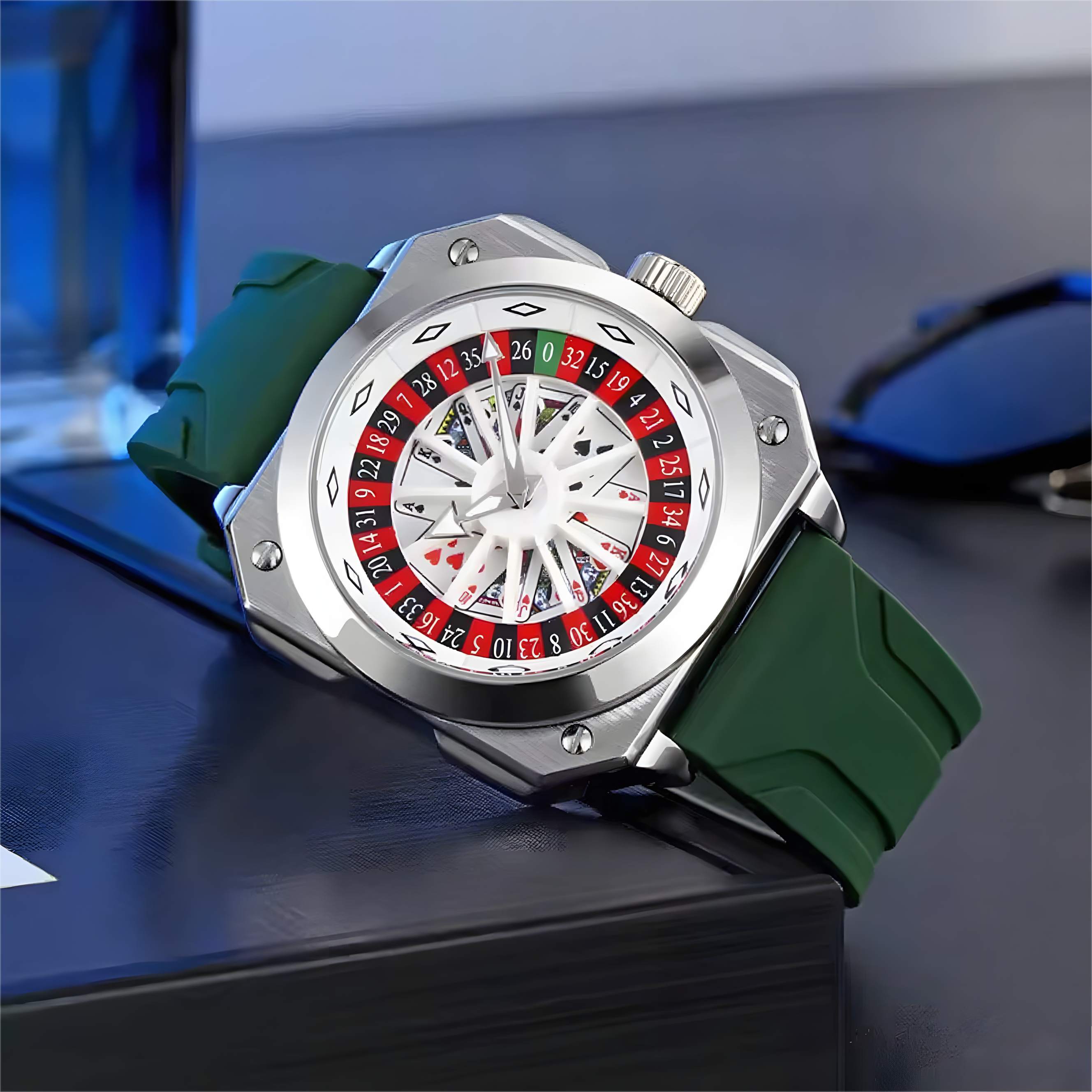 Source Factory（MOQ: 50 PCS）—OEM/ODM Fashion Cool Men Watch High Quality Quartz Movement Glass Dial Silicone Stainless Steel 3ATM Waterproof Direct Sales DIY