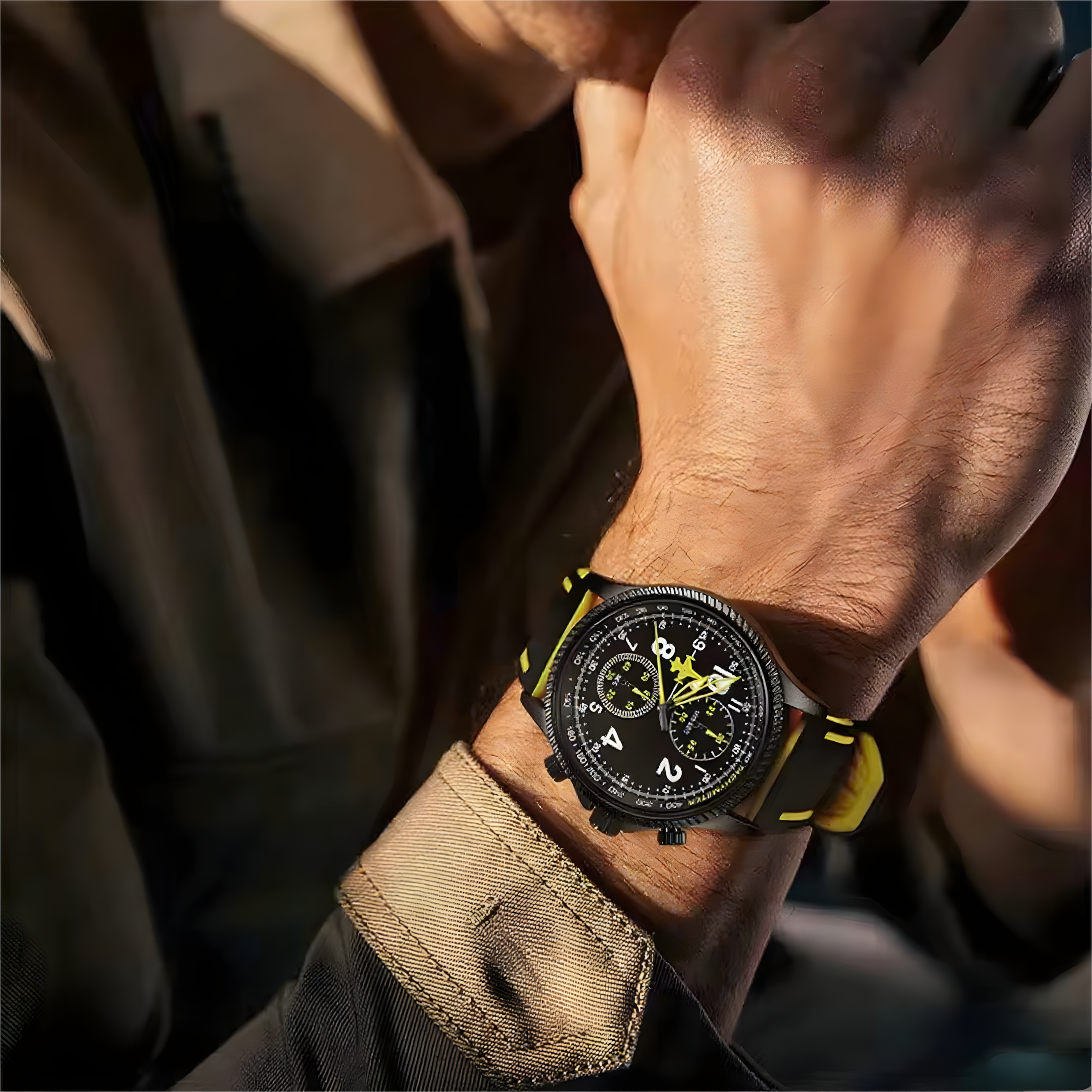 Source Factory（MOQ: 50 PCS）—Creative Design Airplane Chronograph Men's Watches Original Geneva Calender Man Quartz Wristwatches Top Sports Clock
