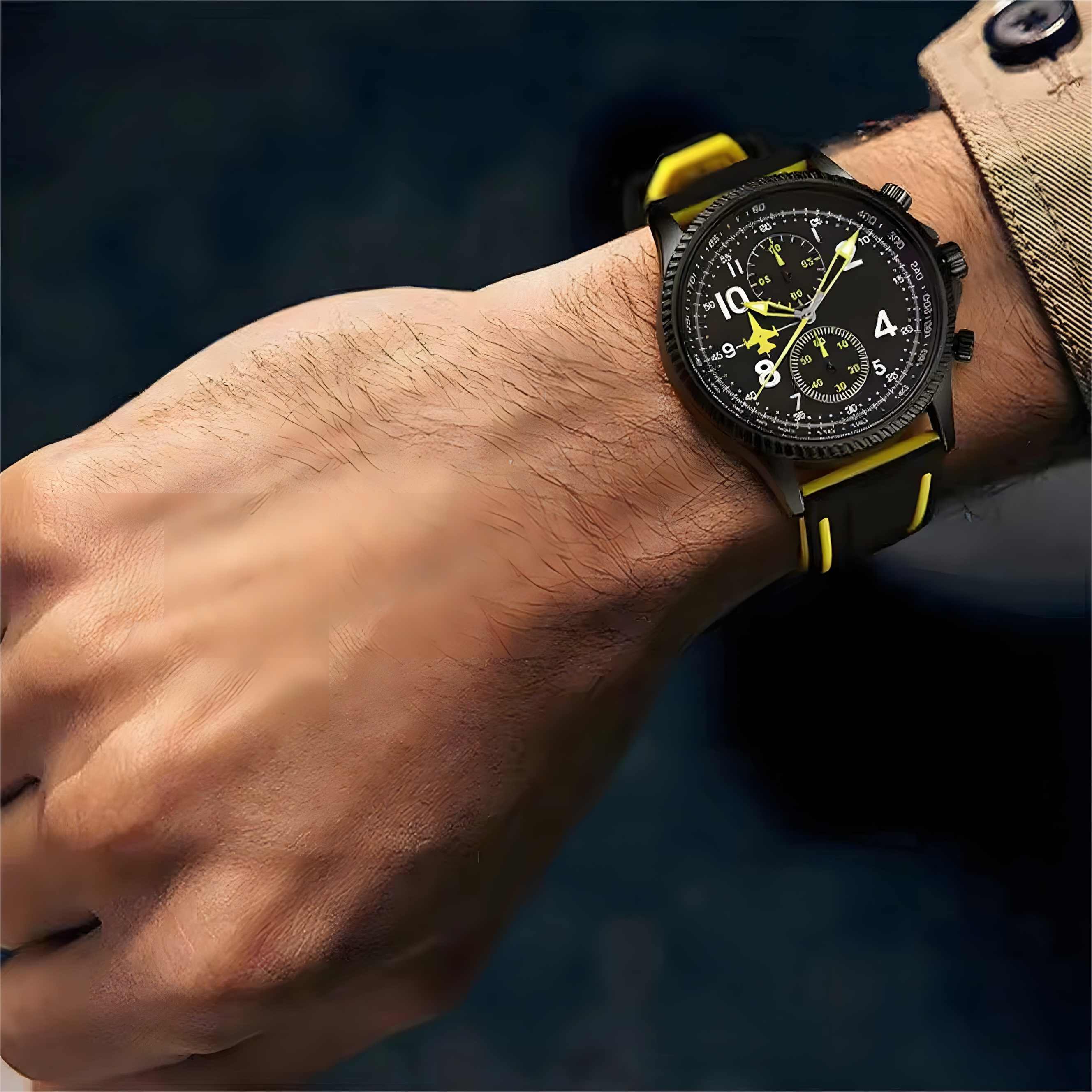 Source Factory（MOQ: 50 PCS）—Creative Design Airplane Chronograph Men's Watches Original Geneva Calender Man Quartz Wristwatches Top Sports Clock