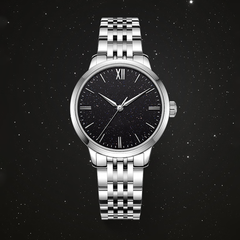 Source Factory（MOQ: 50 PCS）—  Men’s Automatic Skeleton Watch Mechanical Movement Silver Case Classic Executive Dress Watch