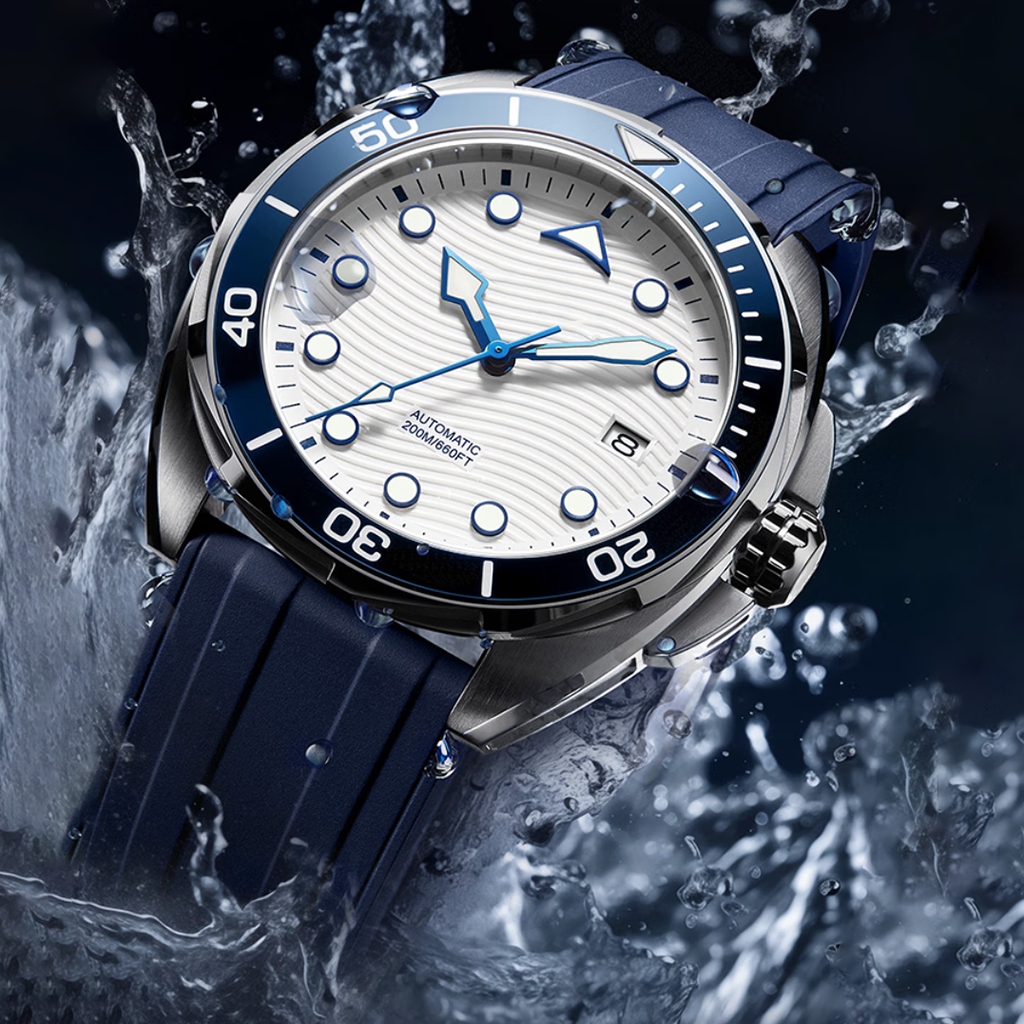 Source Factory（MOQ: 50 PCS）—Watches for Men Mechanical Self Winding Automatic Designer Waterproof Black Dress Metal Skeleton Stainless Steel Gent Wrist Watch