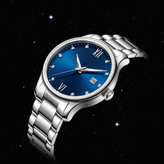 Source Factory（MOQ: 50 PCS）—  Automatic Mechanical Men's Watch Rotating Ceramic Bezel Stainless Steel Watch with Date Function Sport Watch