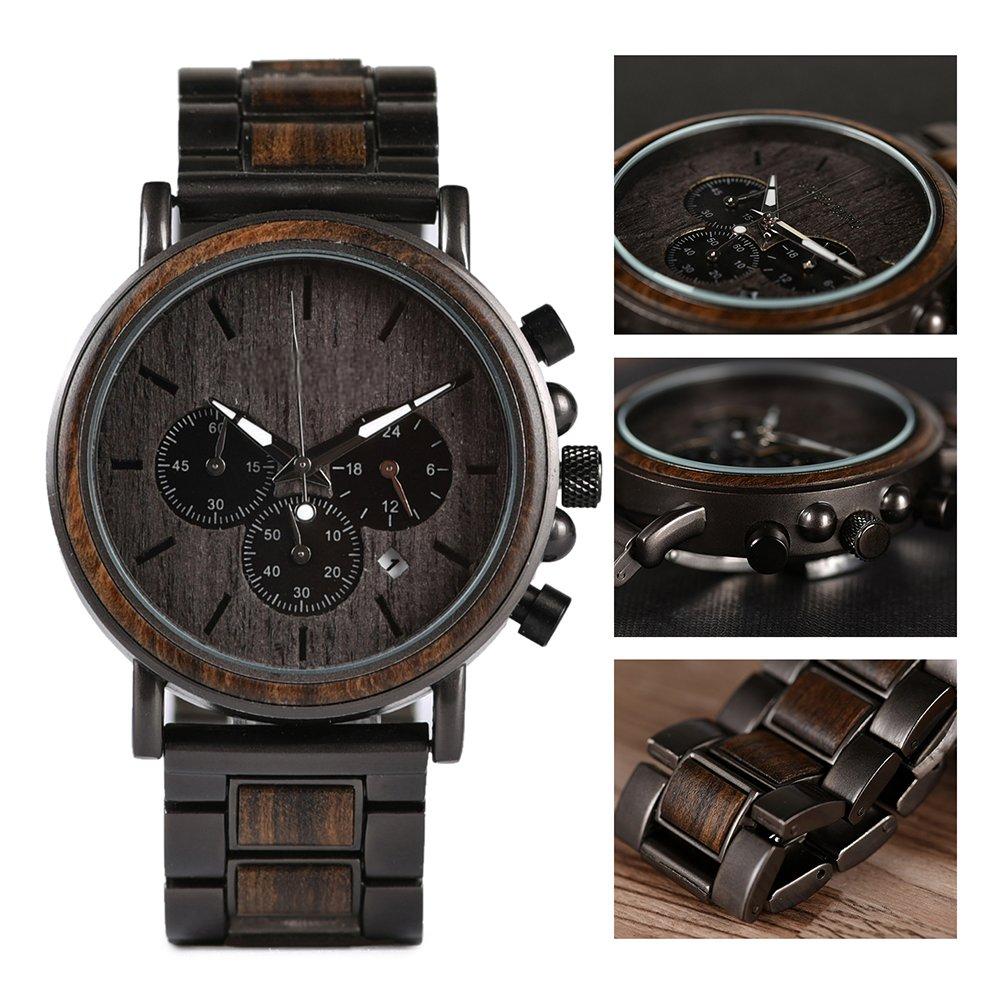 Source Factory（MOQ: 50 PCS）—Engraved Wooden Watch for Boyfriend My Man Fiancé Husband Customized Personalized Wood Watches for Men Birthday Anniversary Personalized Watch