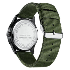 Source Factory（MOQ: 50 PCS）—Mens Watches Unisex Military Sport Nylon Strap Stylish Luminous Fashion Analog Quartz Watch for Men Waterproof Army Tactical Casual Wristwatch