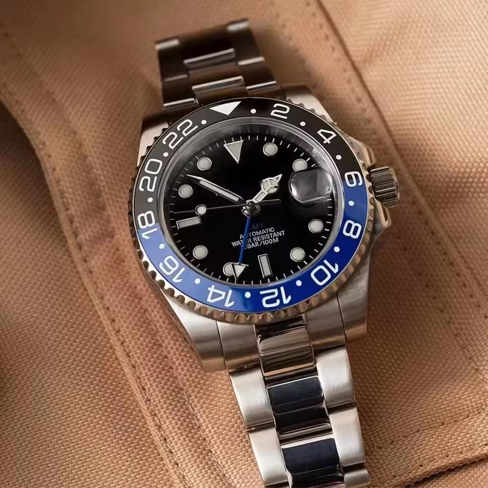 Source Factory（MOQ: 50 PCS）—Mens Automatic Wrist Watch GMT Luxury Brand Mechanical Watches