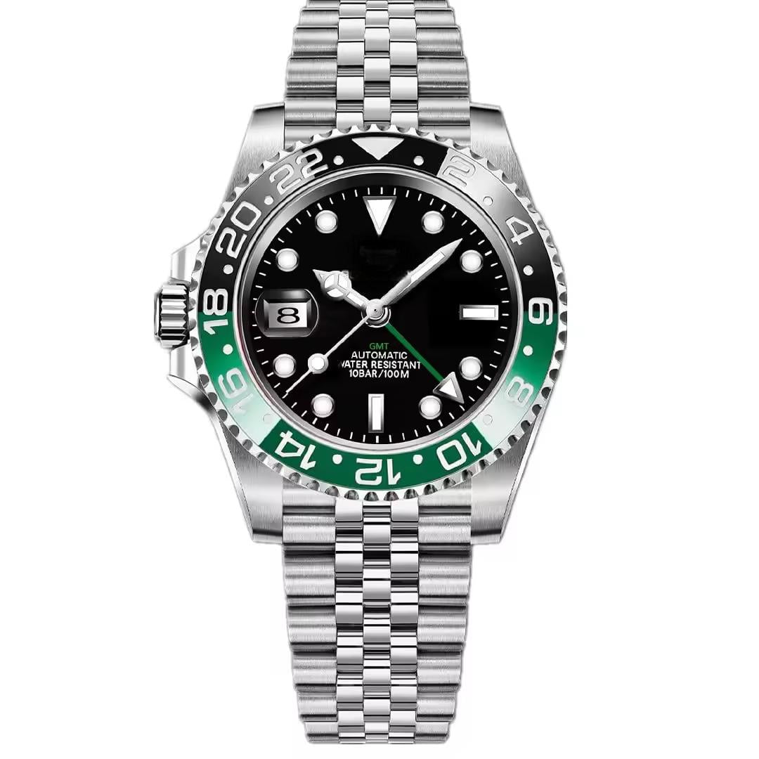 Source Factory（MOQ: 50 PCS）—Mens Automatic Wrist Watch GMT Luxury Brand Mechanical Watches