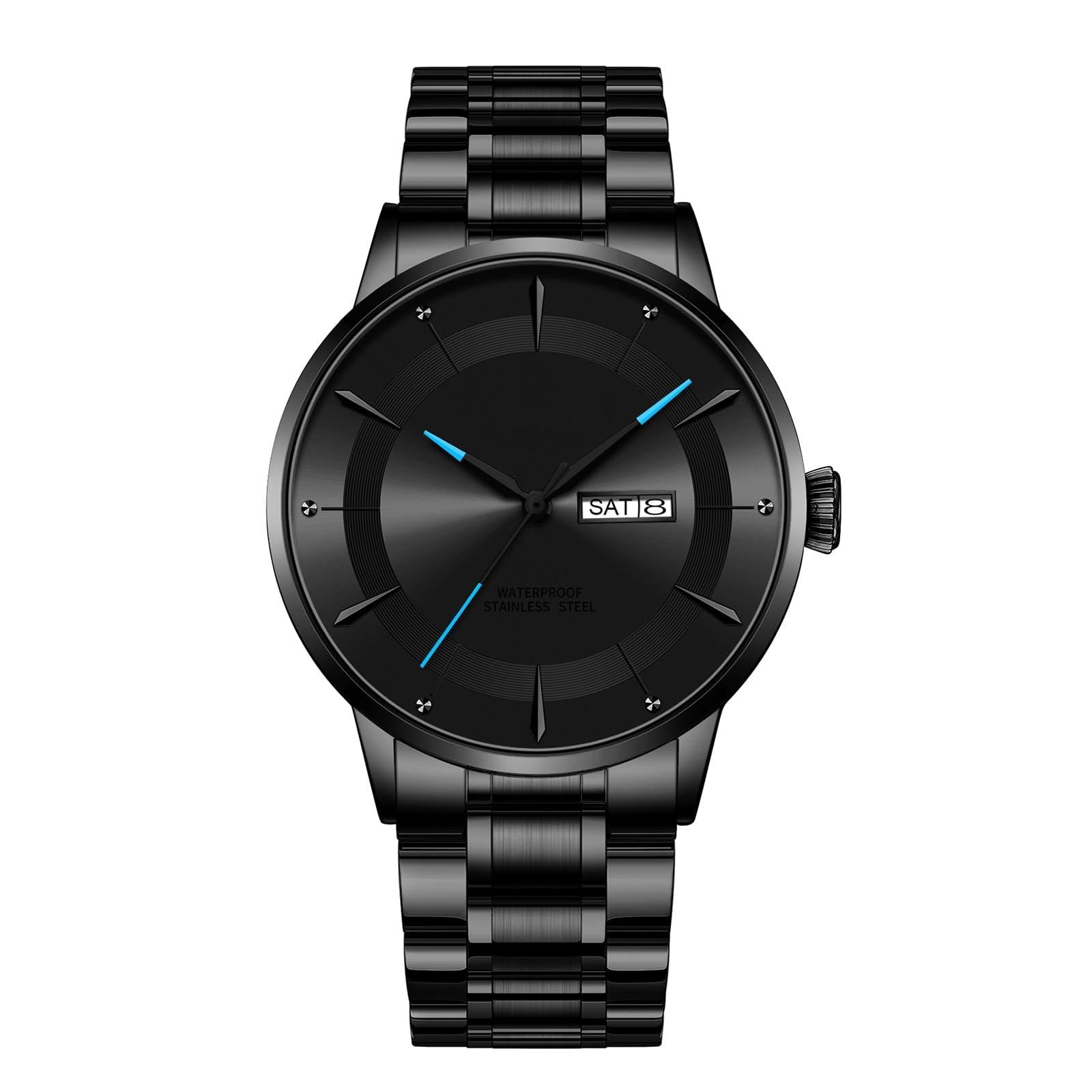 Source Factory（MOQ: 50 PCS）—Watches for Men Quartz Analog Men's Watch Slim Minimalist Runway Plated Stainless Steel Watches