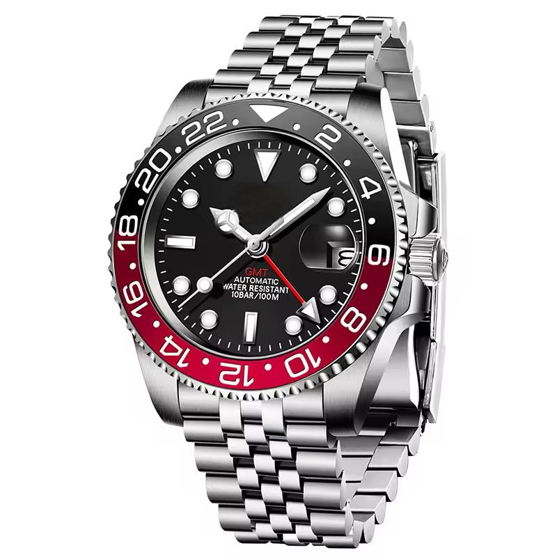 Source Factory（MOQ: 50 PCS）—Mens Automatic Wrist Watch GMT Luxury Brand Mechanical Watches