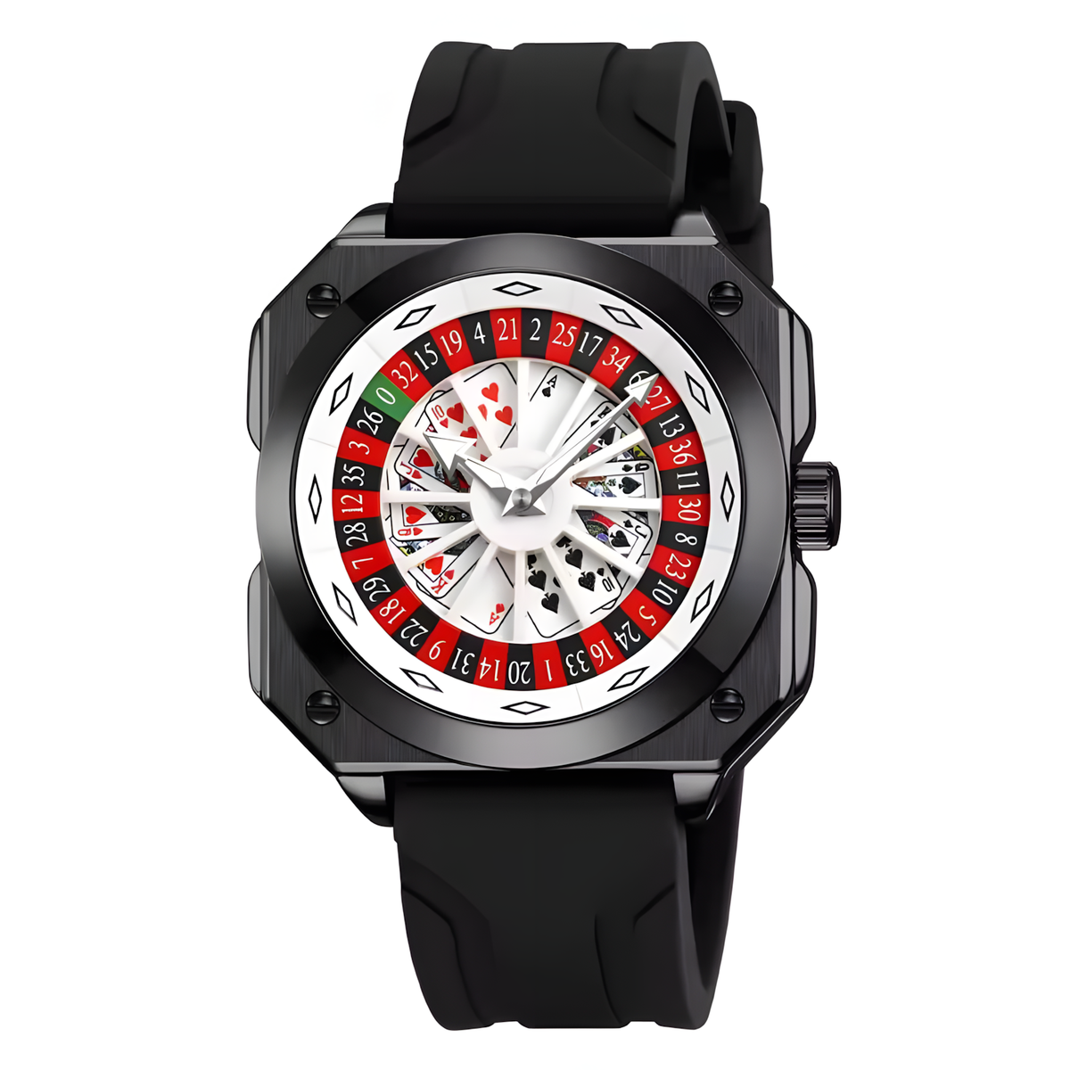 Source Factory（MOQ: 50 PCS）—OEM/ODM Fashion Cool Men Watch High Quality Quartz Movement Glass Dial Silicone Stainless Steel 3ATM Waterproof Direct Sales DIY