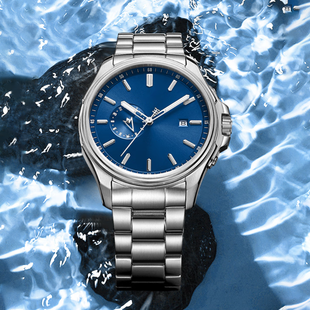 Source Factory（MOQ: 50 PCS）—  Men's Automatic Mechanical Watch Golden Luxury Watch for Men Classic Retro Wristwatch Day Date Brown Leather Strap Dress Watches Waterproof Gift for Men Fashion Business