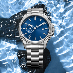 Source Factory（MOQ: 50 PCS）—  Men's Automatic Mechanical Watch Golden Luxury Watch for Men Classic Retro Wristwatch Day Date Brown Leather Strap Dress Watches Waterproof Gift for Men Fashion Business