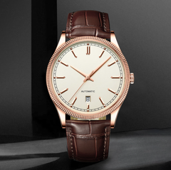 Source Factory（MOQ: 50 PCS）— Business Stylish Original Movement Sapphire Crystal Luminous Water-Proof Automatic Watches for Tissotes Couple Watch