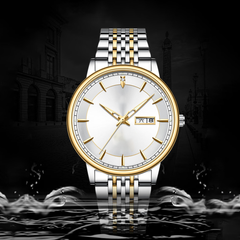 Source Factory（MOQ: 50 PCS）— Custom Your Logo Montre Homme Luxe Wrist Leather Band Minimalist Luxury Men Watch With Date for Man