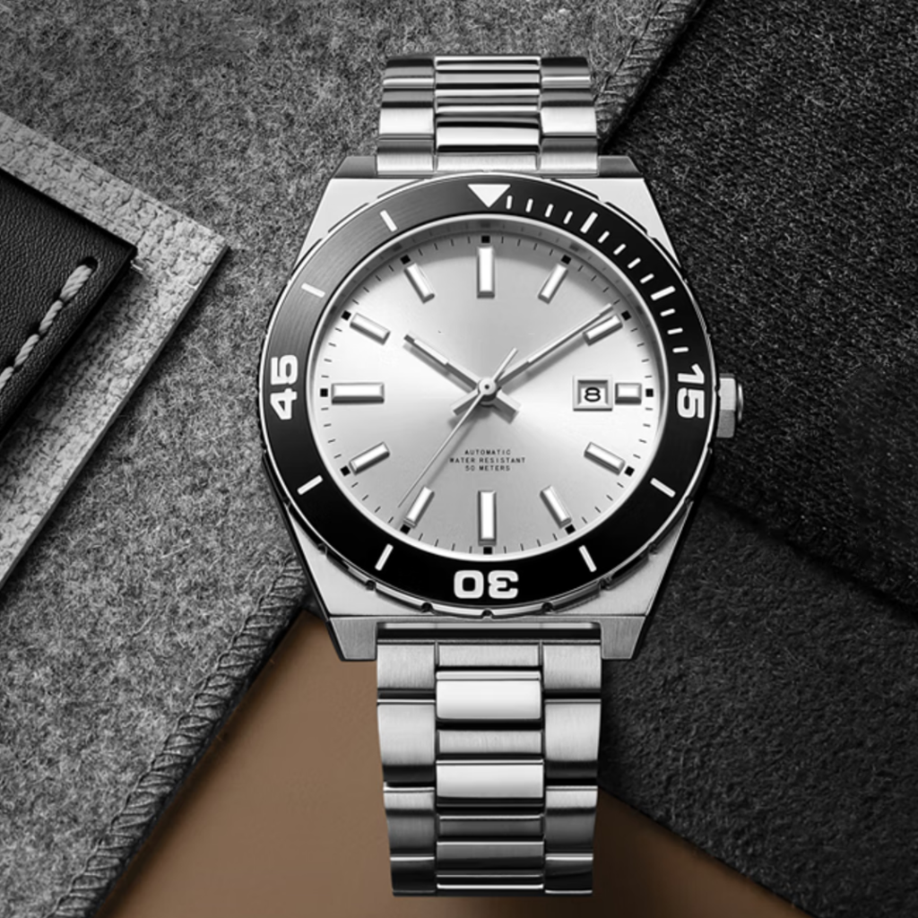 Source Factory（MOQ: 50 PCS）—High Luxury Best Japanese Movement Automatic Gents Watch High-End OEM Mens Watches Stainless Steel Leather Band Material for Men