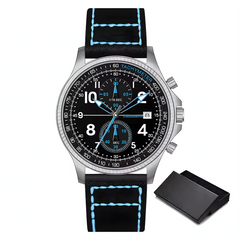 Source Factory（MOQ: 50 PCS）—Creative Design Airplane Chronograph Men's Watches Original Geneva Calender Man Quartz Wristwatches Top Sports Clock
