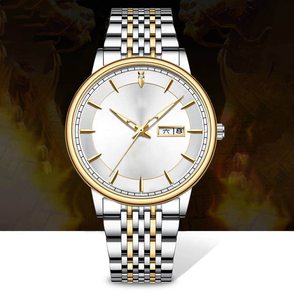 Source Factory（MOQ: 50 PCS）— Custom Your Logo Montre Homme Luxe Wrist Leather Band Minimalist Luxury Men Watch With Date for Man