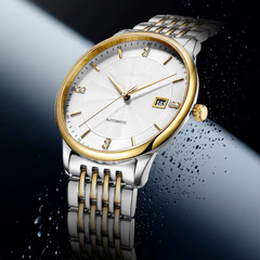 Source Factory（MOQ: 50 PCS）—Stainless Steel Strap 30 ATM Water Resistant Men Automatic Wrist Watch With NH35 Movement