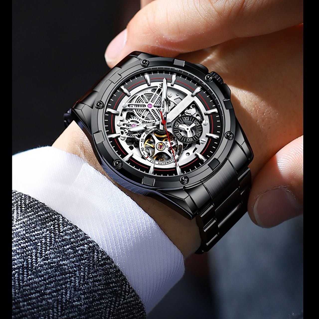 Source Factory—Luxury Men Sports Automatic Mechanical Watch - Shenzhen Xingchen Watch Technology Co., Ltd.